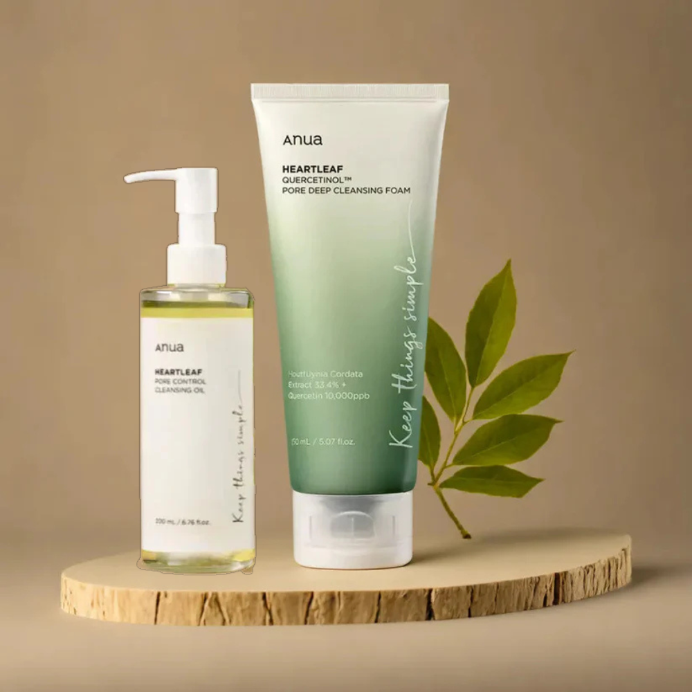 ANUA Duo Purifiant au Heartleaf – Rituel de Nettoyage Profond